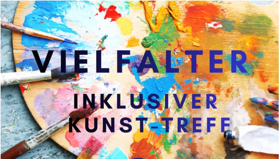 Buntes Bild mit Schrift